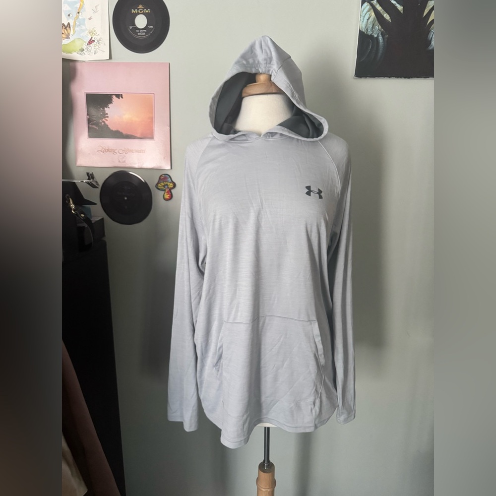 Under armor long sleeve hooded shirt